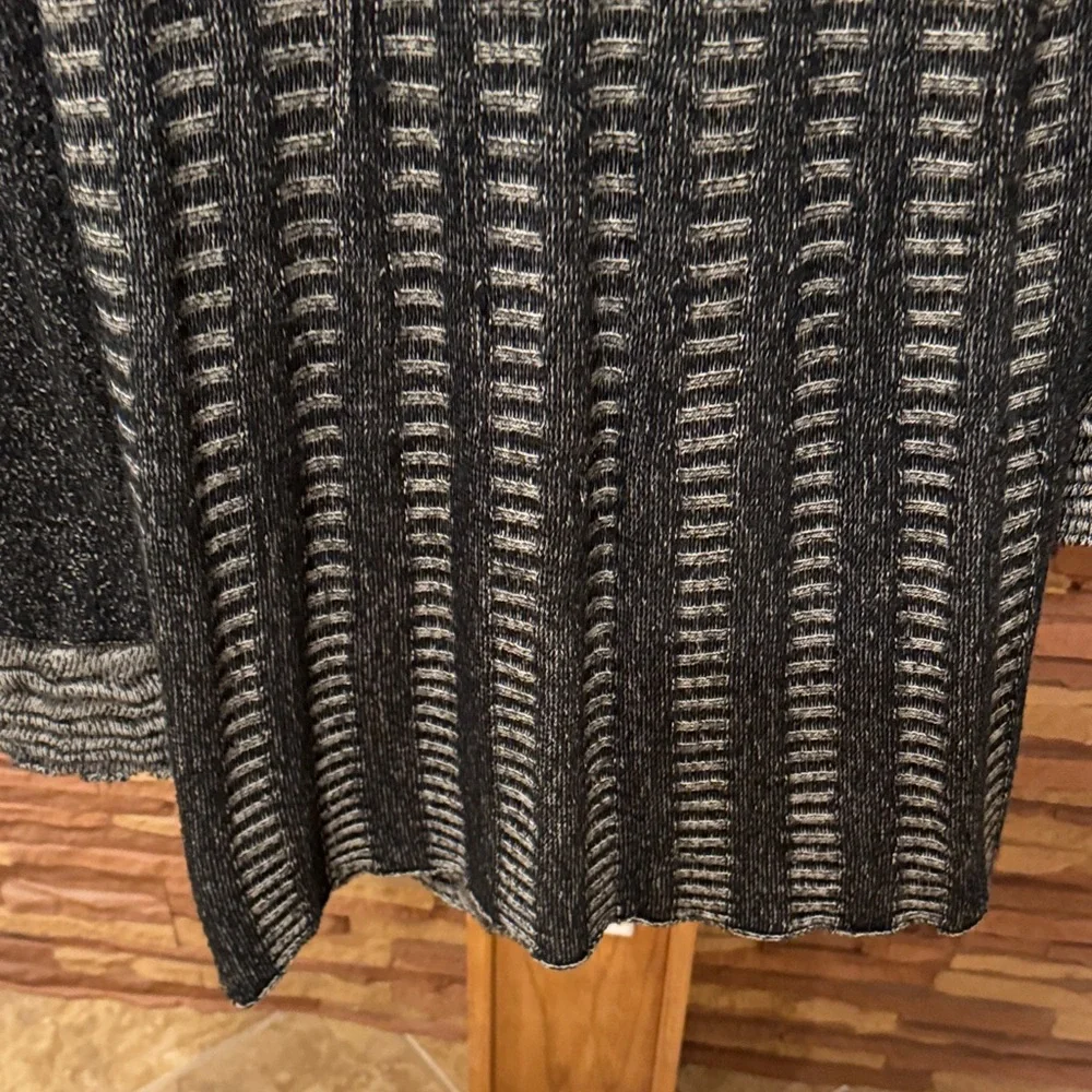BNWT Deca Gray and Black Women's Cardigan w/Zipper - Picture 12 of 12